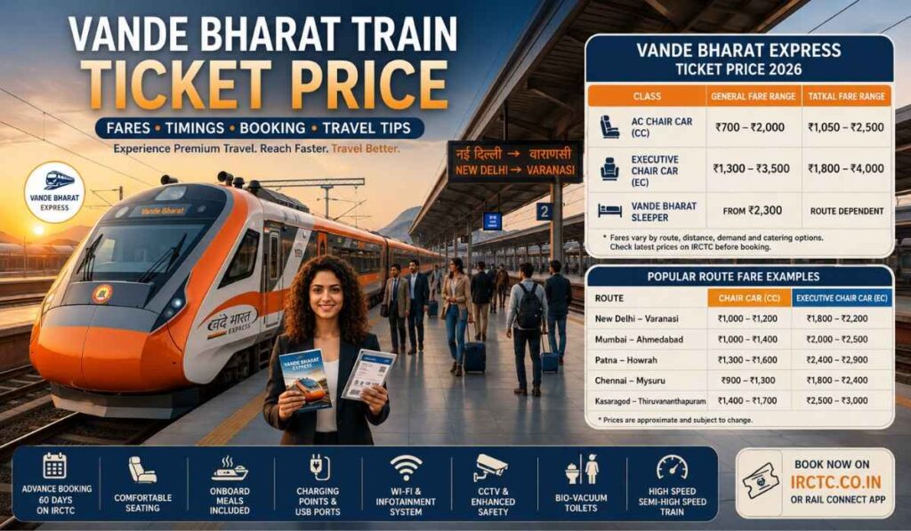 Vande Bharat Train Ticket Price
