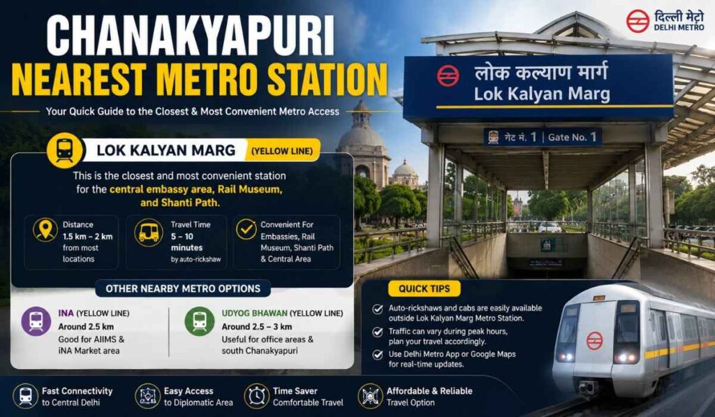 Chanakyapuri Nearest Metro Station