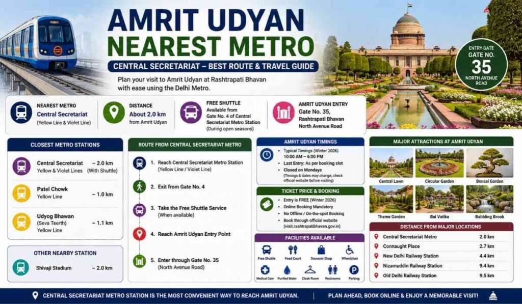 Amrit Udyan Nearest Metro