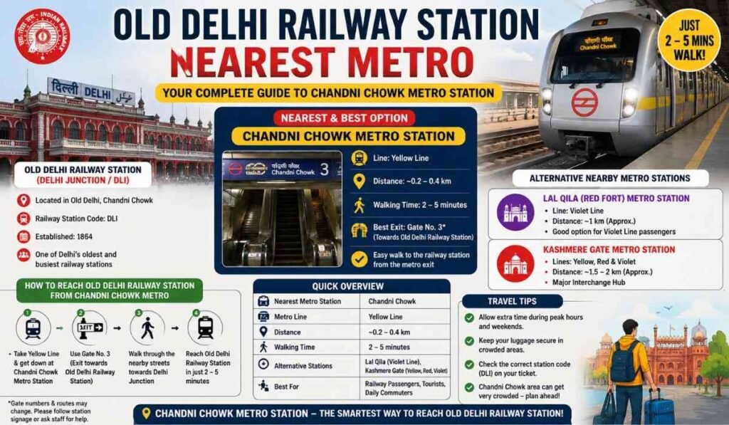 Old Delhi Railway Station Nearest Metro
