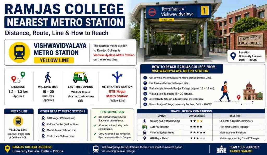 Ramjas College Nearest Metro Station