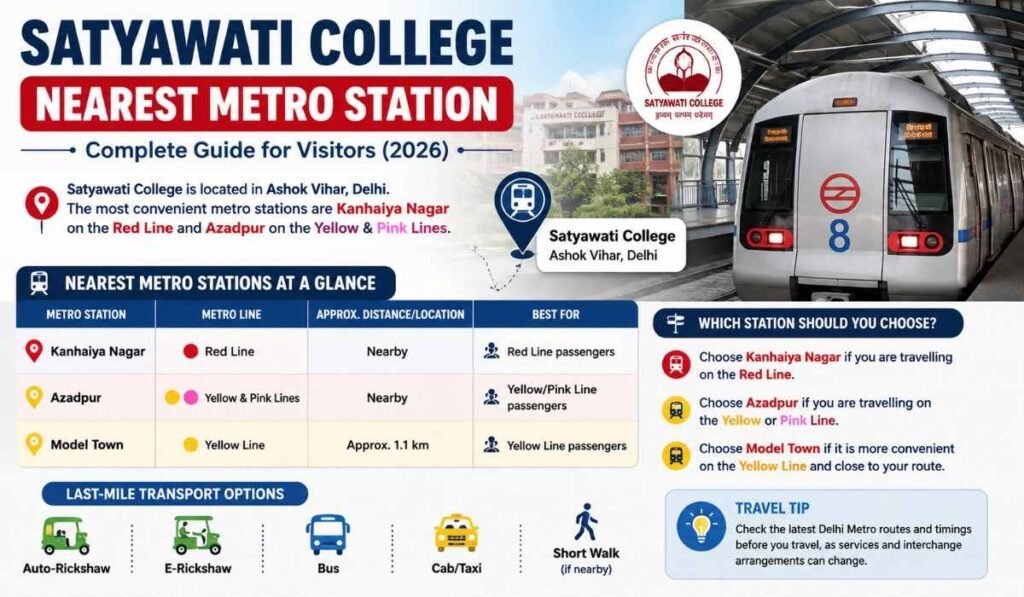 Satyawati College Nearest Metro Station
