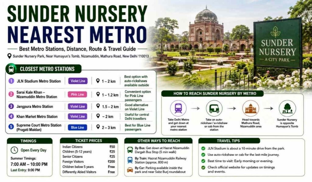 Sunder Nursery Nearest Metro