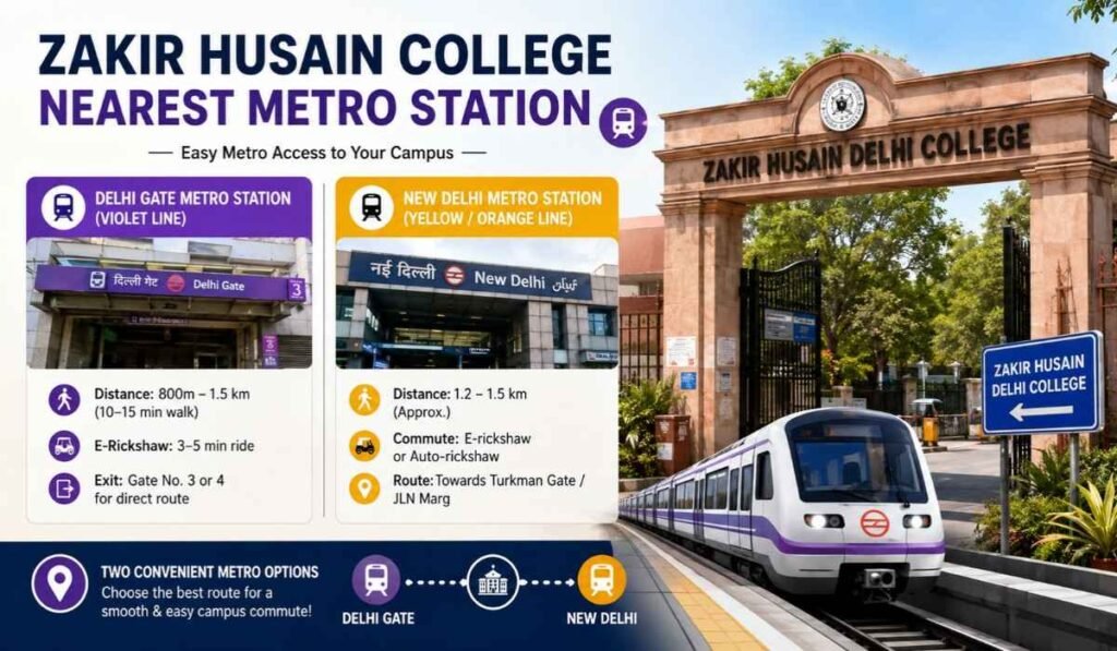 Zakir Husain College Nearest Metro Station