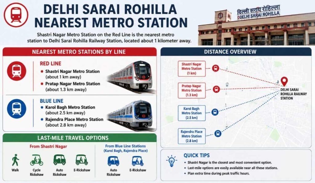 Delhi Sarai Rohilla Nearest Metro Station