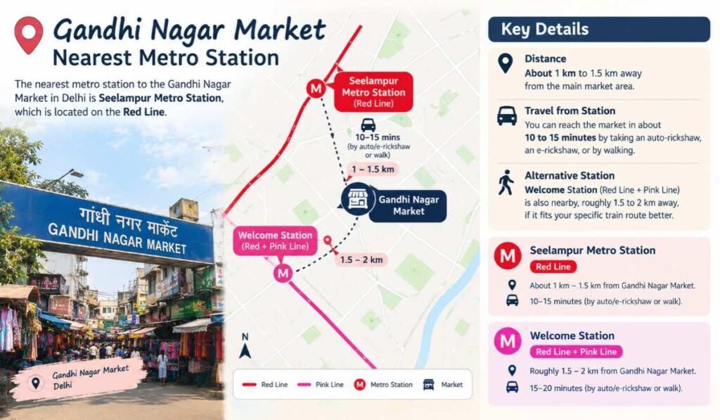Gandhi Nagar Market Nearest Metro Station