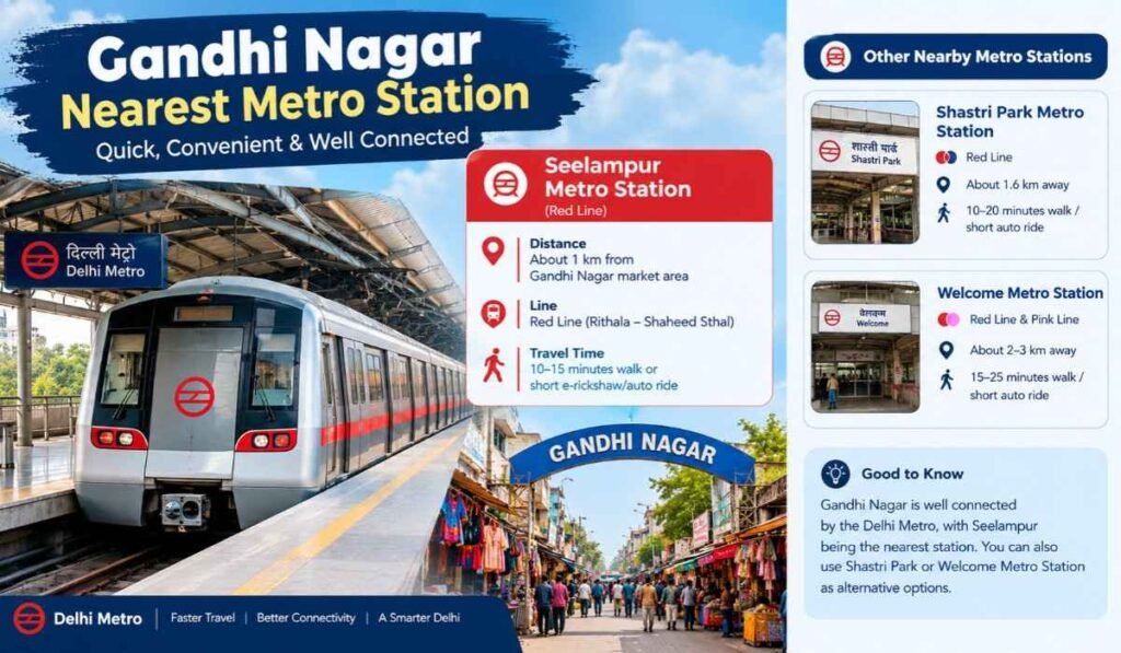 Gandhi Nagar Nearest Metro Station