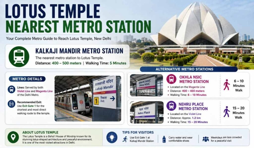 Lotus Temple Nearest Metro Station