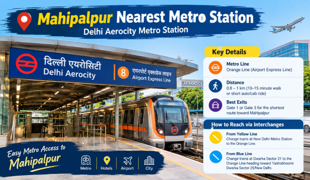 Mahipalpur Nearest Metro Station