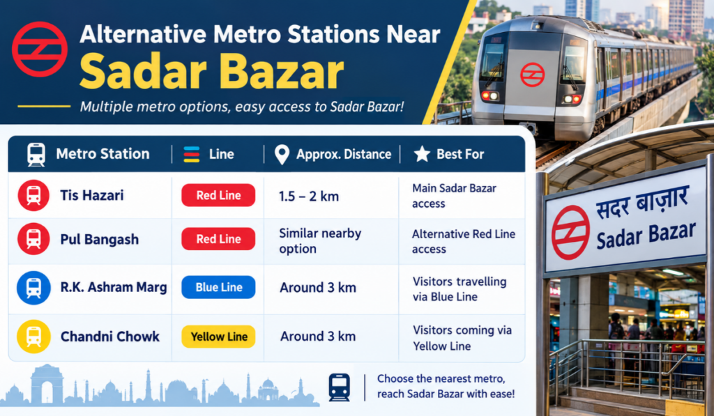 Sadar Bazar Nearest Metro
