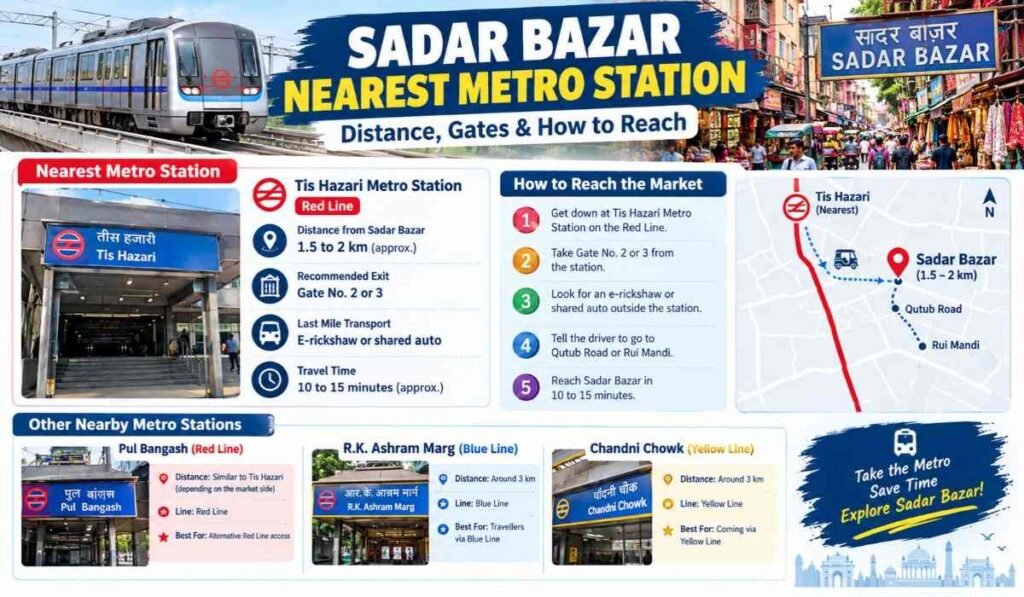 Sadar Bazar Nearest Metro