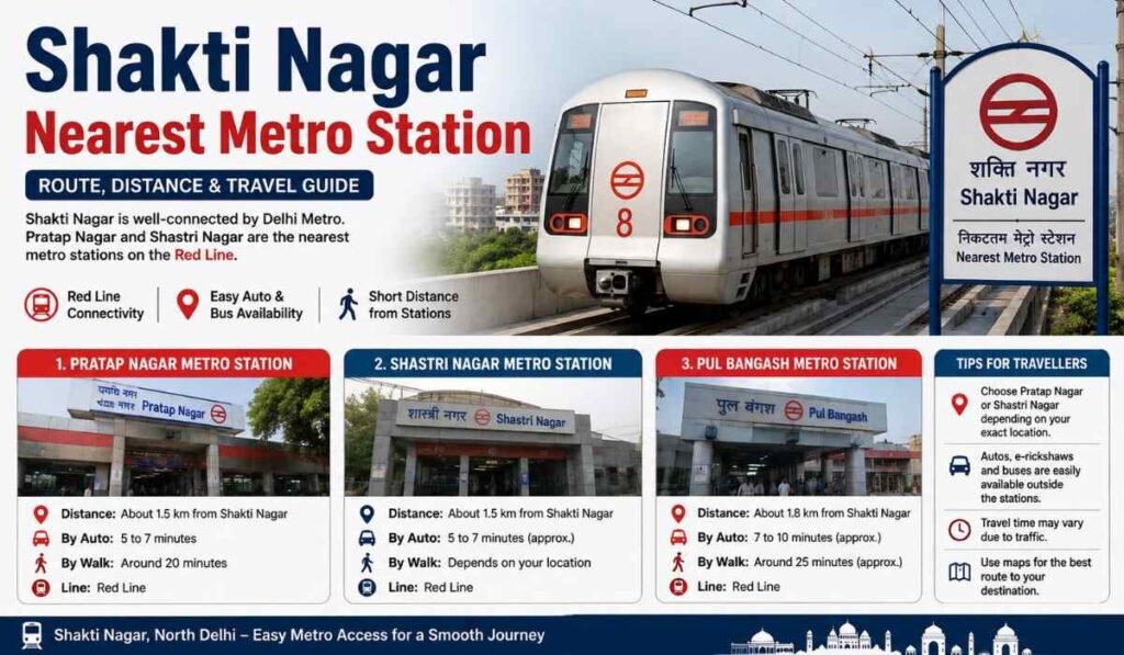 Shakti Nagar Nearest Metro Station
