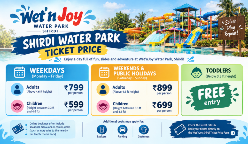 Shirdi Water Park Ticket Price