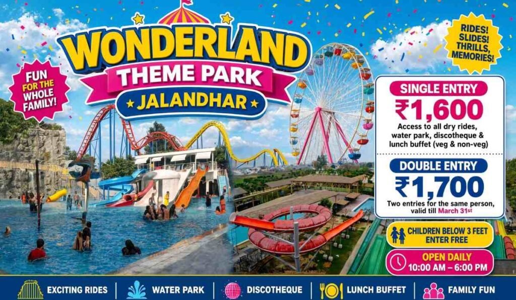 Wonderland Ticket Price Jalandhar