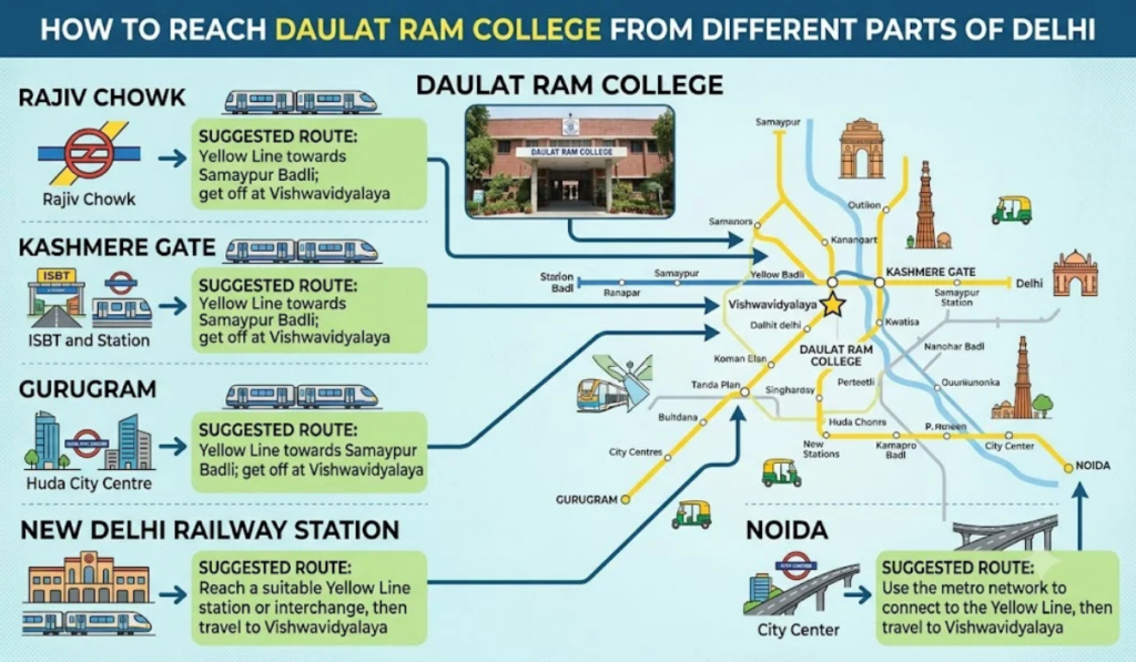 Daulat Ram College Nearest Metro Station