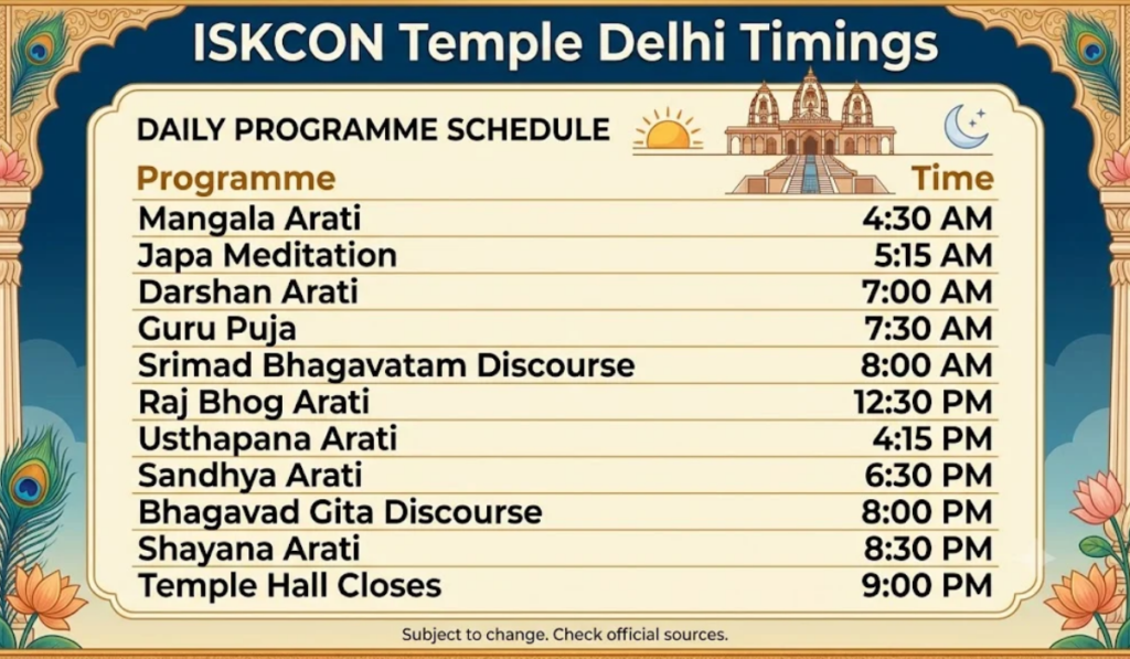 ISKCON Temple Delhi Nearest Metro
